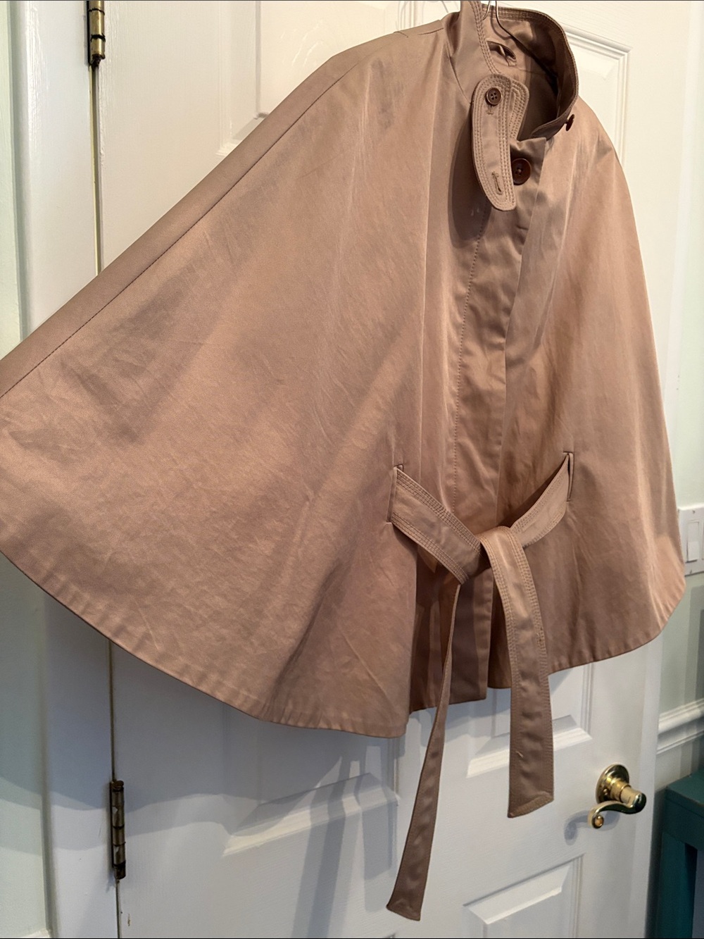 Banana Republic Cape Trench Coat with Belt - Picture 6 of 11